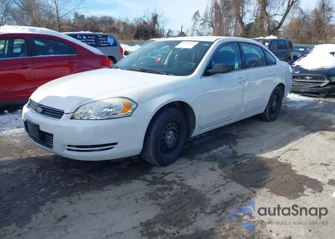2008 Chevrolet Impala Police z USA, uszkodzony, nr VIN 2G1WS553489216853